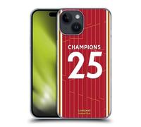 Head Case Designs Officially Licensed Liverpool Football Club 2024/25 Home Kit 2025 Premier League Champions Hard Back Case Compatible With Apple iPhone 15
