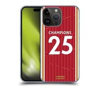 Head Case Designs Officially Licensed Liverpool Football Club 2024/25 Home Kit 2025 Premier League Champions Hard Back Case Compatible With Apple iPhone 15 Pro Max