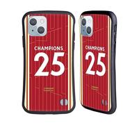 Head Case Designs Officially Licensed Liverpool Football Club 2024/25 Home Kit 2025 Premier League Champions Hybrid Case Compatible With Apple iPhone 14