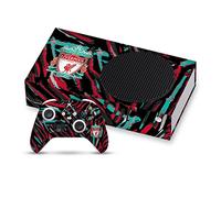 Head Case Designs Officially Licensed Liverpool Football Club Abstract Brush Art Vinyl Sticker Gaming Skin Decal Cover Compatible With Xbox Series S Console and Controller Bundle