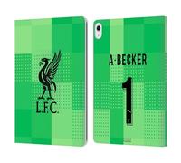 Head Case Designs Officially Licensed Liverpool Football Club Alisson Becker 2021/22 Players Home Kit Group 1 Leather Wallet Case Compatible With Apple iPad Air 13 2024/2025