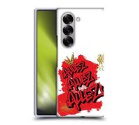 Head Case Designs Officially Licensed Liverpool Football Club Allez Allez Allez Gold Graffiti Art Hard Back Case Compatible With Samsung Galaxy Z Fold6