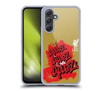 Head Case Designs Officially Licensed Liverpool Football Club Allez Allez Allez White Graffiti Art Gel Case [Military Grade Protection] Compatible With Samsung Galaxy A54 5G