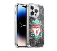 Head Case Designs Officially Licensed Liverpool Football Club Away Colours Crest Digital Camouflage Gel Case [Military Grade] Compatible with Apple iPhone 14 Pro and Compatible with MagSafe