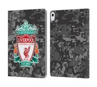 Head Case Designs Officially Licensed Liverpool Football Club Away Colours Crest Digital Camouflage Leather Wallet Case Compatible With Apple iPad Air 13 2024/2025