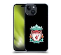 Head Case Designs Officially Licensed Liverpool Football Club Black 1 Crest 1 Hard Back Case Compatible With Apple iPhone 15
