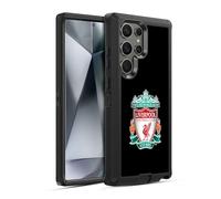Head Case Designs Officially Licensed Liverpool Football Club Black 1 Crest 1 Ultra-Armoured Shockproof Case [Military Grade Protection] Compatible With Samsung Galaxy S24 Ultra 5G