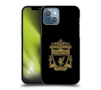 Head Case Designs Officially Licensed Liverpool Football Club Black 2 Crest 2 Hard Back Case Compatible With Apple iPhone 13