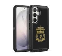 Head Case Designs Officially Licensed Liverpool Football Club Black 2 Crest 2 Ultra-Armoured Shockproof Case [Military Grade Protection] Compatible With Samsung Galaxy S26 Plus