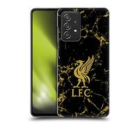 Head Case Designs Officially Licensed Liverpool Football Club Black & Gold Marble Crest & Liverbird Patterns 1 Hard Back Case Compatible With Galaxy A52 / A52s / 5G (2021)