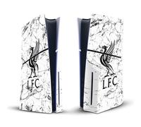Head Case Designs Officially Licensed Liverpool Football Club Black Liver Bird Marble Art Vinyl Sticker Gaming Skin Decal Cover Compatible With Sony PlayStation 5 PS5 Slim Disc Edition Console