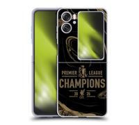Head Case Designs Officially Licensed Liverpool Football Club Black Marble 2025 Premier League Champions Gel Case [Military Grade Protection] Compatible With Oppo Find N2 Flip