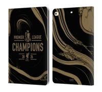 Head Case Designs Officially Licensed Liverpool Football Club Black Marble 2025 Premier League Champions Leather Wallet Case Compatible With Apple iPad 9.7 2017 / iPad 9.7 2018