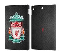 Head Case Designs Officially Licensed Liverpool Football Club Black Pixel 1 Crest 2 Leather Wallet Case Compatible With Apple iPad 10.2 2019/2020/2021