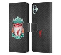 Head Case Designs Officially Licensed Liverpool Football Club Black Pixel 1 Crest 2 Leather Wallet Case Compatible With Samsung Galaxy M04 5G / A04e