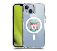 Head Case Designs Officially Licensed Liverpool Football Club Crest Logo Icon Shockproof Bumper Case [Military Grade Protection] Compatible with Apple iPhone 14 and Compatible with MagSafe