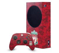 Head Case Designs Officially Licensed Liverpool Football Club Crest Red Camouflage Art Game Console Wrap and Game Controller Skin Bundle Compatible With Xbox Series S Console & Controller Bundle