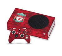 Head Case Designs Officially Licensed Liverpool Football Club Crest Red Camouflage Art Vinyl Sticker Gaming Skin Decal Cover Compatible With Xbox Series S Console and Controller Bundle
