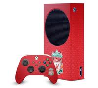 Head Case Designs Officially Licensed Liverpool Football Club Crest Red Mosaic Art Game Console Wrap and Game Controller Skin Bundle Compatible With Xbox Series S Console & Controller Bundle