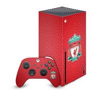 Head Case Designs Officially Licensed Liverpool Football Club Crest Red Mosaic Art Vinyl Sticker Gaming Skin Decal Cover Compatible With Xbox Series X Console and Controller Bundle