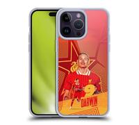 Head Case Designs Officially Licensed Liverpool Football Club Darwin Núñez 2024/25 First Team Gel Case [Military Grade Protection] Compatible with Apple iPhone 14 Pro Max and Compatible with MagSafe