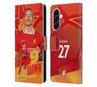 Head Case Designs Officially Licensed Liverpool Football Club Darwin Núñez 2024/25 First Team Leather Wallet Case Compatible With Samsung Galaxy A56 5G