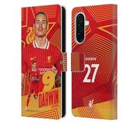Head Case Designs Officially Licensed Liverpool Football Club Darwin Núñez 2024/25 First Team Leather Wallet Case Compatible With Samsung Galaxy A26 5G