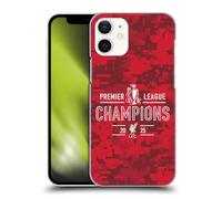 Head Case Designs Officially Licensed Liverpool Football Club Digital Camouflage 2025 Premier League Champions Hard Back Case Compatible With Apple iPhone 12 Mini