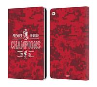 Head Case Designs Officially Licensed Liverpool Football Club Digital Camouflage 2025 Premier League Champions Leather Wallet Case Compatible With Apple iPad Air 2 (2014)