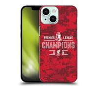 Head Case Designs Officially Licensed Liverpool Football Club Digital Camouflage 2025 Premier League Champions Hard Back Case Compatible With Apple iPhone 13 Mini