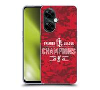 Head Case Designs Officially Licensed Liverpool Football Club Digital Camouflage 2025 Premier League Champions Gel Case [Military Grade Protection] Compatible With OnePlus Nord N30