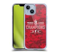 Head Case Designs Officially Licensed Liverpool Football Club Digital Camouflage 2025 Premier League Champions Gel Case [Military Grade Protection] Compatible With Apple iPhone 14