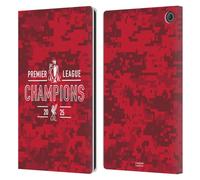 Head Case Designs Officially Licensed Liverpool Football Club Digital Camouflage 2025 Premier League Champions Leather Wallet Case Compatible With Amazon Fire Max 11 2023
