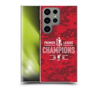 Head Case Designs Officially Licensed Liverpool Football Club Digital Camouflage 2025 Premier League Champions Hard Back Case Compatible With Samsung Galaxy S24 Ultra 5G