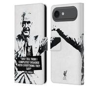 Head Case Designs Officially Licensed Liverpool Football Club Disagree Black Bill Shankly Quotes Leather Wallet Case Compatible With Apple iPhone 17 Air