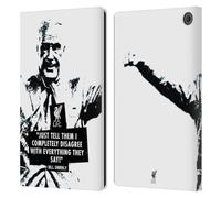 Head Case Designs Officially Licensed Liverpool Football Club Disagree Black Bill Shankly Quotes Leather Wallet Case Compatible With Amazon Fire Max 11 2023