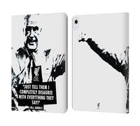 Head Case Designs Officially Licensed Liverpool Football Club Disagree Black Bill Shankly Quotes Leather Wallet Case Compatible With Apple iPad Air 13 2024/2025