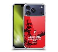 Head Case Designs Officially Licensed Liverpool Football Club Disagree Red Bill Shankly Quotes Gel Case [Military Grade Protection] Compatible With Apple iPhone 17 Pro Max