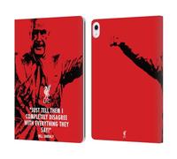 Head Case Designs Officially Licensed Liverpool Football Club Disagree Red Bill Shankly Quotes Leather Wallet Case Compatible With Apple iPad Air 13 2024/2025