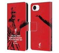 Head Case Designs Officially Licensed Liverpool Football Club Disagree Red Bill Shankly Quotes Leather Wallet Case Compatible With Apple iPhone 16e