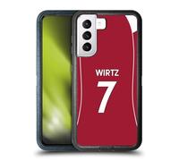 Head Case Designs Officially Licensed Liverpool Football Club Florian Wirtz 2025/26 Players Home Kit 1st Group Ultra-Armoured Shockproof Case [Military Grade] Compatible With Samsung Galaxy S21 5G