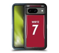 Head Case Designs Officially Licensed Liverpool Football Club Florian Wirtz 2025/26 Players Home Kit 1st Group Ultra-Armoured Shockproof Case [Military Grade Protection] Compatible With Google Pixel 8