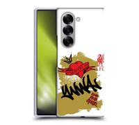 Head Case Designs Officially Licensed Liverpool Football Club Full Tag Black Graffiti Art Hard Back Case Compatible With Samsung Galaxy Z Fold6