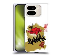 Head Case Designs Officially Licensed Liverpool Football Club Full Tag Black Graffiti Art Hard Back Case Compatible With Google Pixel 9 Pro Fold