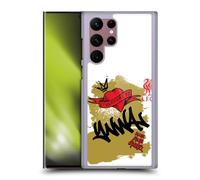 Head Case Designs Officially Licensed Liverpool Football Club Full Tag Black Graffiti Art Hard Back Case Compatible With Samsung Galaxy S22 Ultra 5G