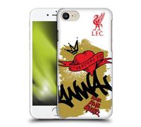 Head Case Designs Officially Licensed Liverpool Football Club Full Tag Black Graffiti Art Hard Back Case Compatible With Apple iPhone 7/8 / SE 2020 & 2022