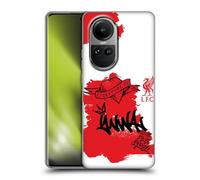 Head Case Designs Officially Licensed Liverpool Football Club Full Tag Red Graffiti Art Gel Case [Military Grade Protection] Compatible With Oppo Reno10 5G / Reno10 Pro 5G