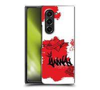 Head Case Designs Officially Licensed Liverpool Football Club Full Tag Red Graffiti Art Hard Back Case Compatible With Samsung Galaxy Z Fold5