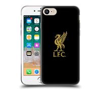 Head Case Designs Officially Licensed Liverpool Football Club Gold Logo On Black Liver Bird Soft Gel Case Compatible With Apple iPhone 7/8 / SE 2020 & 2022