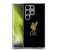 Head Case Designs Officially Licensed Liverpool Football Club Gold Logo On Black Liver Bird Soft Gel Case Compatible With Samsung Galaxy S24 Ultra 5G